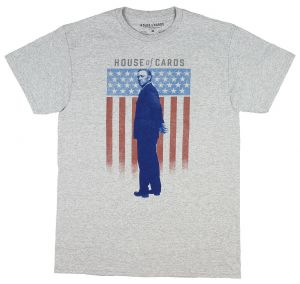 Stan - חנות ה-Merchandise למעריצים מכל הסוגים בית הקלפים Netflix House Of Cards Poster Logo Men's Big And Tall T-Shirt