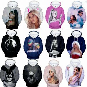 Stan - חנות ה-Merchandise למעריצים מכל הסוגים אריאנה גרנדה Ariana Grande 3D Hoodies Men Women Sweater Sweatshirt Jacket Cosplay Pullover