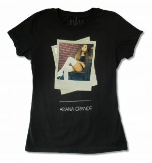 Stan - חנות ה-Merchandise למעריצים מכל הסוגים אריאנה גרנדה Ariana Grande Tilt Girls Juniors Black T Shirt New Official