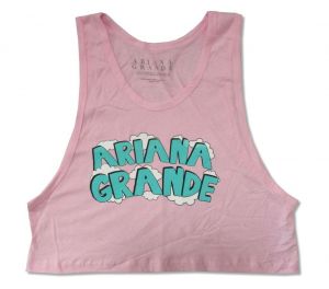 Stan - חנות ה-Merchandise למעריצים מכל הסוגים אריאנה גרנדה Ariana Grande Pink Clouds Juniors Tank Top Shirt New Official