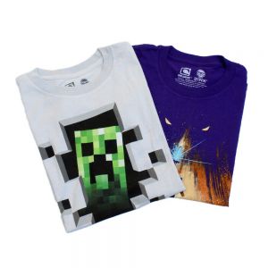 Stan - חנות ה-Merchandise למעריצים מכל הסוגים Minecraft 2 Pc Minecraft Steve The Miner & Creeper Inside  Boy's T-Shirt