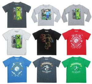 Stan - חנות ה-Merchandise למעריצים מכל הסוגים Minecraft Boys Kids Official Licensed Minecraft Short Long Sleeve T Tee Shirt Top / Hoodie