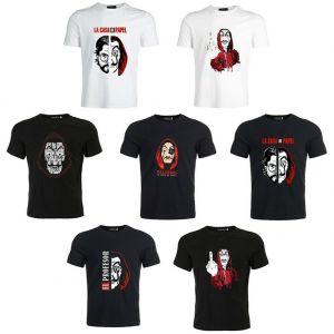 Stan - חנות ה-Merchandise למעריצים מכל הסוגים בית הנייר La Casa De Papel Masque Tokyo Professeur T Shirt Hommes Femmes Unisexe T-shirt