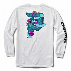 Stan - חנות ה-Merchandise למעריצים מכל הסוגים ריק ומורטי  Primitive Skate x Rick and Morty Men&#039;s Dirty P R&M Long Sleeve T Shirt White Tee