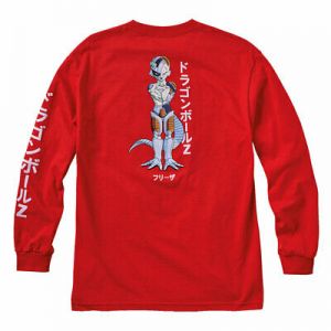 Stan - חנות ה-Merchandise למעריצים מכל הסוגים דרגון בול זי  Primitive Skate x Dragon Ball Z Men&#039;s Mecha Frieza Long Sleeve T Shirt Red Cloth