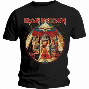 Iron Maiden Powerslave Lightning Circle Shirt S M L XL XXL Officl T-Shirt Tshirt