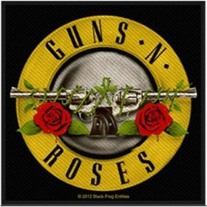 Guns N Roses Bullet Logo Woven Patch Official Metal Rock Band Merch New