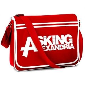 Stan - חנות ה-Merchandise למעריצים מכל הסוגים Asking Alexandria Asking Alexandria Logo Retro Messenger Bag Official New