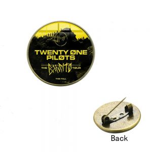 Stan - חנות ה-Merchandise למעריצים מכל הסוגים Twenty One Pilots Twenty One Pilots Badge Brooch Pin Glass Rock Music Fans Band Bandito Tour Gift