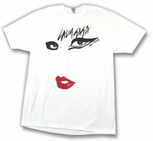 Stan - חנות ה-Merchandise למעריצים מכל הסוגים ליידי גאגא Lady Gaga Red Lips Born This Way Face White T Shirt New Official Merch