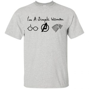 Stan - חנות ה-Merchandise למעריצים מכל הסוגים הארי פוטר I’m A Simple Woman Love Harry Potter Avengers Game Of Thrones Men T-Shirt