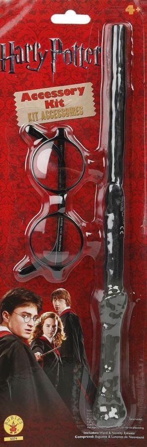 Stan - חנות ה-Merchandise למעריצים מכל הסוגים הארי פוטר Harry Potter Accessories Kit Wand & Glasses dress up 
