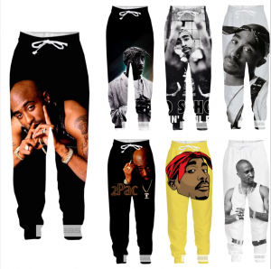 Stan - חנות ה-Merchandise למעריצים מכל הסוגים Tupac New Casual Men Women Jogger Trousers Funny Rapper 2pac 3D Fitness Sweatpants