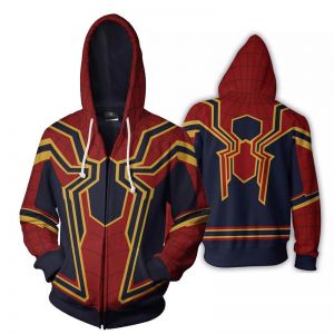 Stan - חנות ה-Merchandise למעריצים מכל הסוגים Marvel Avengers Infinity War Spiderman Hoodie Iron Spider-man Zipper Hooded Coat Jacket