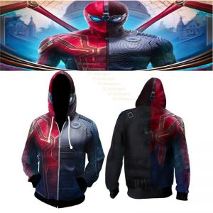 Stan - חנות ה-Merchandise למעריצים מכל הסוגים Marvel Spider-Man Far From Home Zip Hoodie Sweatshirt Jacket Coat Cosplay Costume New