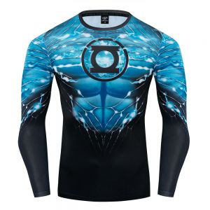 Stan - חנות ה-Merchandise למעריצים מכל הסוגים DC Green Lantern Costume Cosplay Compression Tights Quick-Drying T-shirt Tops