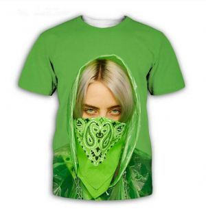 Stan - חנות ה-Merchandise למעריצים מכל הסוגים בילי אייליש New Men&#039;s Women&#039;s pop singer Billie Eilish 3D Print Casual T Shirt Tops S-7XL