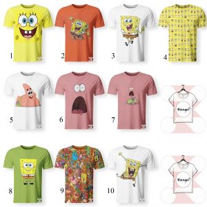 Stan - חנות ה-Merchandise למעריצים מכל הסוגים בובספוג New SpongeBob Patrick Cartoon TV Series Nickelodeon Kids T-Shirt 3D Print S-7XL