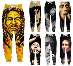 Stan - חנות ה-Merchandise למעריצים מכל הסוגים Bob Marley New Casual Men Jogger Trousers Funny Singer Bob Marley 3D Fitness Sweatpants