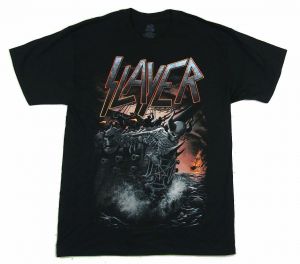 Stan - חנות ה-Merchandise למעריצים מכל הסוגים Slayer Slayer Ship Motorboat 2015 Black T Shirt New Official Band Merch Event Tour