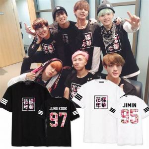 Stan - חנות ה-Merchandise למעריצים מכל הסוגים BTS KPOP BTS IN Bloom Bangtan Boys Unisex Casual T-shirt Cotton Tee Tops JIMIN SUGA