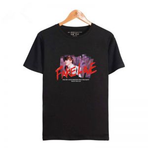 Stan - חנות ה-Merchandise למעריצים מכל הסוגים BTS KPOP BTS Bangtan Boys FAKE LOVE T-Shirt JIMIN V SUGA Short Sleeve Tee Top Tshirt