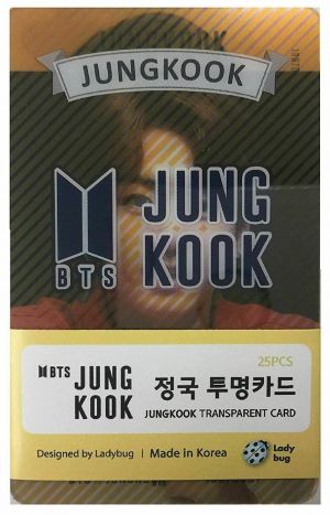 Stan - חנות ה-Merchandise למעריצים מכל הסוגים BTS Kpop BTS Bangtan Boys Jungkook Photo Transparent Cards 25 Pieces
