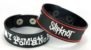 Stan - חנות ה-Merchandise למעריצים מכל הסוגים My Chemical Romance MY CHEMICAL ROMANCE SLIPKNOT NEW! 2pcs(2x) Rubber Bracelet Wristband ww102