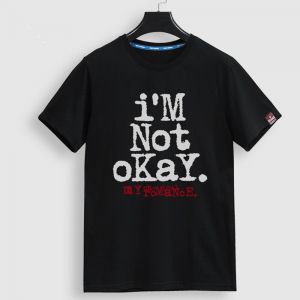 Stan - חנות ה-Merchandise למעריצים מכל הסוגים My Chemical Romance MCR BAND Rock Band My Chemical Romance I’M NOT OKAY T-shirt Black Cotton Tee