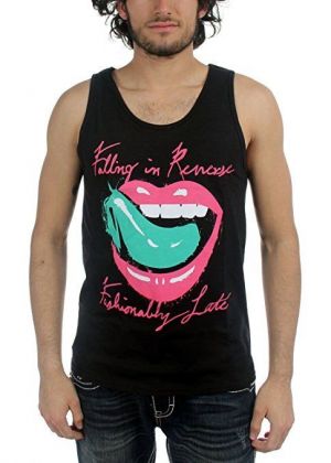 Stan - חנות ה-Merchandise למעריצים מכל הסוגים Escape The Fate ו-Falling In Reverse Authentic FALLING IN REVERSE FIR Fashionably Late Lips Tank Top Shirt S-2XL NEW