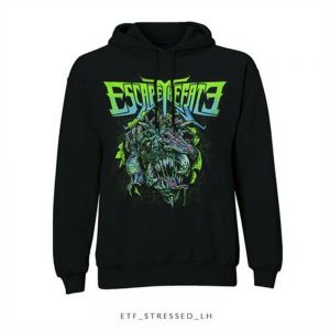 Stan - חנות ה-Merchandise למעריצים מכל הסוגים Escape The Fate ו-Falling In Reverse Escape The Fate Men's Stressed Long Sleeve Hoodie, Black, X-large - Mens Hoodie
