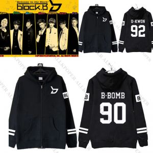 Stan - חנות ה-Merchandise למעריצים מכל הסוגים אחרים Kpop Block B Zipper Hoodie Blooming Period Sweatershirt Sweater Pullover Coat