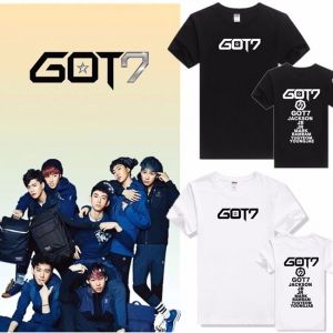 Stan - חנות ה-Merchandise למעריצים מכל הסוגים GOT7 KPOP GOT7 T-SHIRT TEE JACKSON MARK BAMBAM JR JB YOUNGJAE TSHIRT GOT7 FLY TOPS