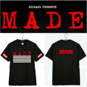 Stan - חנות ה-Merchandise למעריצים מכל הסוגים Big Bang KPOP Bigbang G-Dragon Tshirt MADE Concert T-shirt GD Cotton Tee VIP TOP Taeyang