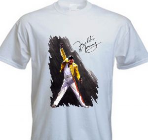 Stan - חנות ה-Merchandise למעריצים מכל הסוגים Queen Queen Freddie Mercury Tribute Painting Touch Pic T Shirt Crest Forever QUEEN
