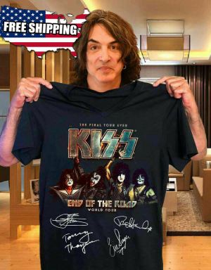 Stan - חנות ה-Merchandise למעריצים מכל הסוגים KISS Official KISS Band T-Shirt End of the Road Farewell Tour 2019 Gift for Men/Women