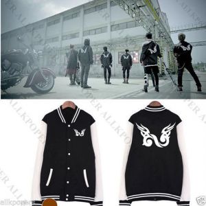 Stan - חנות ה-Merchandise למעריצים מכל הסוגים אחרים KPOP Infinite Baseball Uniform BE Back L Hoya Sung Kyu Varsity Jacket Coat