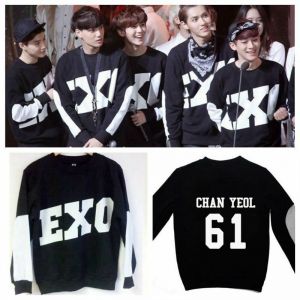 Stan - חנות ה-Merchandise למעריצים מכל הסוגים EXO KPOP EXO Miracles in December Sweater SBS Gayo Daejun Daejeon Hoodie Long Sleeve
