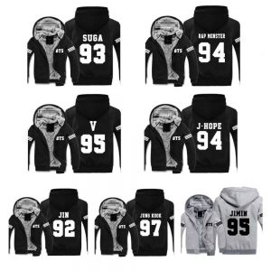 Stan - חנות ה-Merchandise למעריצים מכל הסוגים BTS KPOP BTS Bangtan Boys Fleece Sweatshirt Hoodie JIMIN V SUGA JUNG KOOK JIN J-HOPE