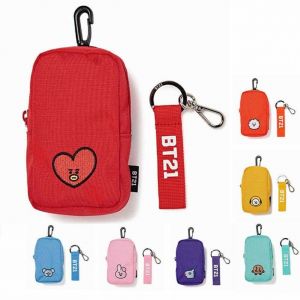 Stan - חנות ה-Merchandise למעריצים מכל הסוגים BTS KPOP BTS BT21 Shoulder Pouch Bag Girl Fashion Purse Keychain COOKY TATA CHIMMY