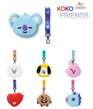 Stan - חנות ה-Merchandise למעריצים מכל הסוגים BTS BTS BT21 Official Pattern Strap Face Coin Purse Wallet Authentic Goods KPOP Item