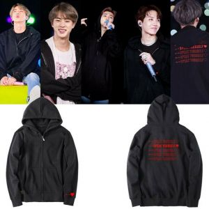 Stan - חנות ה-Merchandise למעריצים מכל הסוגים BTS Kpop BTS WORLD TOUR Speak Yourself Concert Unisex Cap Hoodie RM J-hope Suga Tops