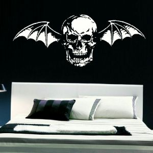 Stan - חנות ה-Merchandise למעריצים מכל הסוגים Avenged Sevenfold LARGE AVENGE SEVENFOLD LOGO DEATH BAT  WALL STICKER TRANSFER 