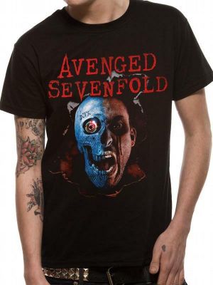 Stan - חנות ה-Merchandise למעריצים מכל הסוגים Avenged Sevenfold OFFICIAL LICENSED - AVENGED SEVENFOLD - ROBOT HEAD T SHIRT METAL A7X