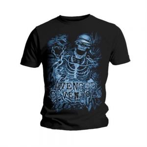 Stan - חנות ה-Merchandise למעריצים מכל הסוגים Avenged Sevenfold Bravado Avenged Sevenfold - Chained Men's T-shirt Black Large - Skeleton Tshirt
