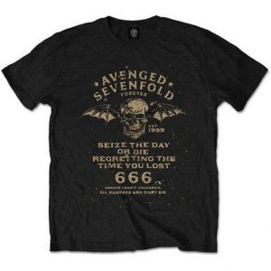 Stan - חנות ה-Merchandise למעריצים מכל הסוגים Avenged Sevenfold OFFICIAL LICENSED - AVENGED SEVENFOLD - SEIZE THE DAY T SHIRT - METAL A7X