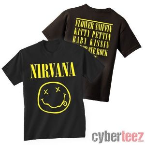 Stan - חנות ה-Merchandise למעריצים מכל הסוגים נירוונה NIRVANA T-Shirt Smiley Face Logo OFFICIALLY LICENSED New Authentic S-2XL