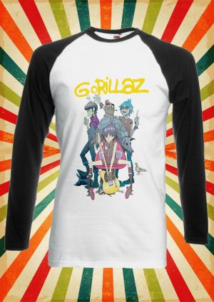 Stan - חנות ה-Merchandise למעריצים מכל הסוגים Gorillaz Gorillaz Band Hip Hop Rock Men Women Long Short Sleeve Baseball T Shirt 1882