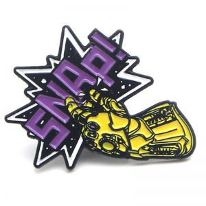Stan - חנות ה-Merchandise למעריצים מכל הסוגים Marvel SNAP!! Enamel Pins Avengers: Endgame Thanos Infinity Gauntlet Alloy Brooch Badge
