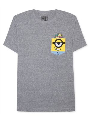 Stan - חנות ה-Merchandise למעריצים מכל הסוגים Pixar חולצה מיניונים מיניון DESPICABLE ME MINIONS SHIRT כיס של מיניון